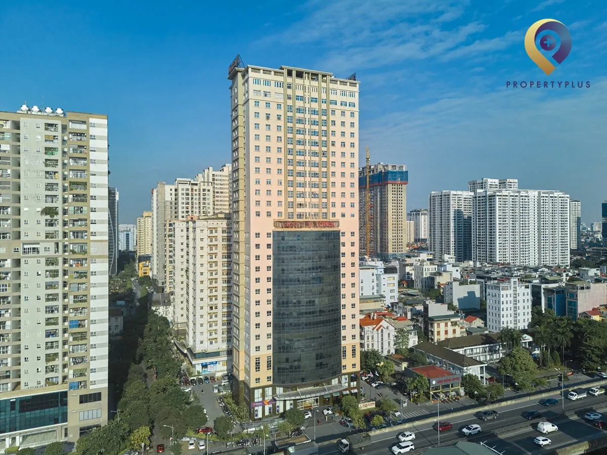 Toàn cảnh tòa nhà Licogi-13 nhìn từ trên cao
